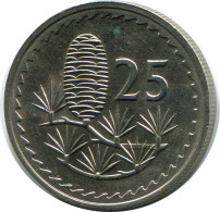 25 MILS 1981 CYPRUS Coin #AP329.U - Chypre