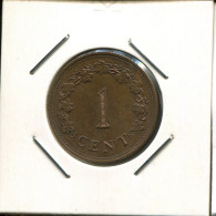 1 CENT 1977 MALTA Coin #AR694.U - Malte