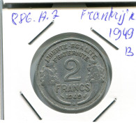 2 FRANCS 1949 B FRANCE French Coin #AN359 - 2 Francs