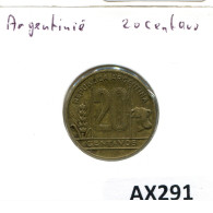 20 CENTAVOS 1950 ARGENTINA Coin #AX291.U - Argentine