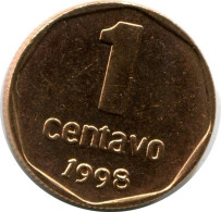 1 CENTAVO 1998 ARGENTINA Coin UNC #M10139.U - Argentine