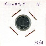 1 CENTIME 1968 FRANKREICH FRANCE Französisch Münze #AM709.D - 1 Centime