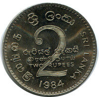 2 RUPEES 1984 SRI LANKA Münze #AZ223.D - Sri Lanka