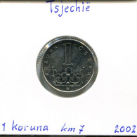 1 KORUNA 2002 TSCHECHIEN CZECH REPUBLIC Münze #AP744.2.D - Czech Republic