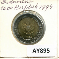 1000 RUPIAH 1994 INDONESIA BIMETALLIC Moneda #AY895.E - Indonesia