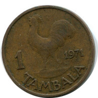 1 TAMBALA 1971 MALAWI Moneda #BA196.E - Malawi