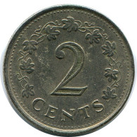 2 CENTS 1977 MALTA Moneda #AZ303.E - Malta