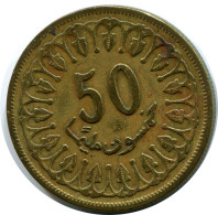 50 MILLIMES 1960 TÚNEZ TUNISIA Moneda #AR041.E - Tunisie