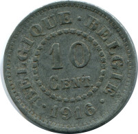 10 CENTIMES 1916 BÉLGICA BELGIUM Moneda #AX365.E - 10 Cent