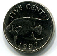 5 CENT 1997 BERMUDA Moneda UNC #W11197.E - Bermudes