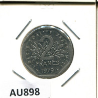 2 FRANCS 1979 FRANCIA FRANCE Moneda #AU898.E - 2 Francs