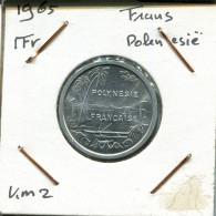 1 FRANC 1965 POLINESIA FRENCH POLYNESIA Colonial Moneda #AM501.E - French Polynesia