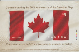 CANADA - 2015 - TIMBRE TEXTILE ! DRAPEAU / FLAG ** MNH - Nuevos