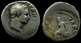 DOMITIAN AR DENARIUS AD 92-93 Pièce ROMAINE Antique #ANC12334.78.F - Les Flaviens (69 à 96)