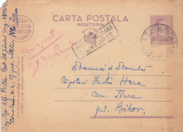 Romania, 1942, WWII Military Censored CENSOR ,POSTCARD STATIONERY, POSTMARK  OPM # 20 - Cartas De La Segunda Guerra Mundial