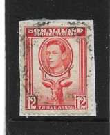 SOMALILAND 1938 12a, SG 100 FINE USED ON PIECE Cat £45 - Somaliland (Herrschaft ...-1959)
