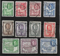 SOMALILAND 1942 SET TO 3R SG 105/115 FINE USED Cat £43+ - Somaliland (Protectorate ...-1959)