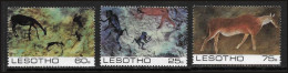 LESOTHO Prehistoire, Rupestres, Rock Painting. Yvert N° 541/44 MNH ** Neuf Sans Charnière - Prehistorie