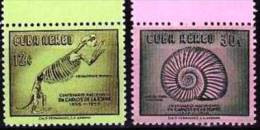 CUBA Fossiles, Fossile, Géologie Yvert N° PA183/84 ** MNH, Neuf Sans Charniere** - Fossiles