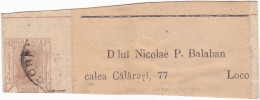 ROMANIA ROMÂNIA POSTAL STATIONERY,BAND NEWSPAPER WRAPPER 1900! - Lettres & Documents