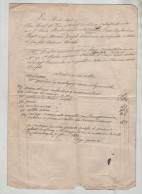 Géomètre Quenard 1807 Plan Montagny Roulet Ingénieur Architecte Puget Arnaud Montmeillant - Manuscripts