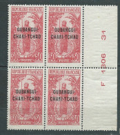 Oubangui    - Yvert N° 23 **    Bloc De 4 Bord De Feuille  - Ai 34020 - Unused Stamps