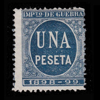 Alfonso XIII.1898-9.CIFRA Azul.UNA P.Nuevo* .Alemany 31 - Nuevos