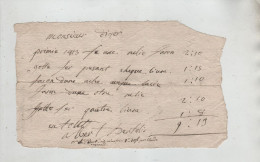 Bertholio Des Moulins 1813 à Identifier - Manuscrits