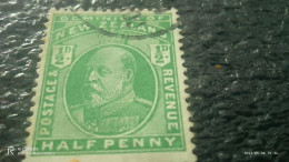 YENİ ZELANDA-  1909-                 0.50P              .          USED - Used Stamps