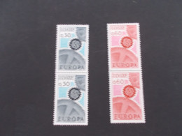 ANDORRE FRANCE   -  CEPT   N° 179/80 En Paire Vertical    Année  1967  NEUF XX ( Voir Photo ) - 1967