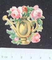 ► Arrosoir Laiton Avec Fleurs  -  Decoupis époque Victorienne XIXe "Victorian Die-cuts" - Fleurs