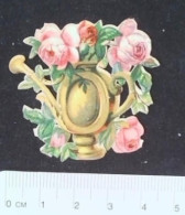 ► Arrosoir Laiton Avec Fleurs  -  Decoupis époque Victorienne XIXe "Victorian Die-cuts" - Fiori
