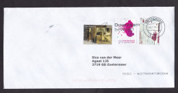 Netherlands: Cover, 2023, 3 Stamps, Carel Fabritius, Painting, Art, Christmas (traces Of Use) - Briefe U. Dokumente