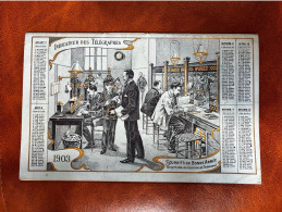 Indicateur Des Télégraphes 1905 * Calendrier Calendar Almanach * Illustré * Poste PTT Facteur Bureau Postes - Grossformat : 1901-20