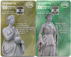 Greece - 12th Collectibles Set - The 9 Muses, Ourania & Erato (S023 - S024), 03.1999, 14.500ex, Mint - Griechenland