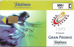 Spain - Telefonica - Vuelta España'99 - P-398 - 08.1999, 250PTA, 8.000ex, Used - Emisiones Privadas