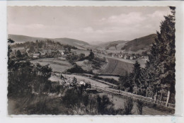 5940 LENNESTADT - OEDINGEN, Blick Auf Den Ort, Fuhrwerk, 1957 - Lennestadt