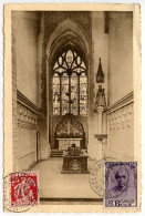 Belgium 1932 Postcard - Malines / Mechelen, Chapel & Tomb Of Cardinal Mercier; Gleaner & Cardinal Mercier Stamps - Mechelen