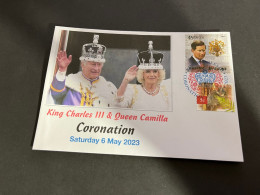 (2 Q 32) Coronation Of King Charles III & Queen Camilla (cover With King Charles Stamp) - Covers & Documents
