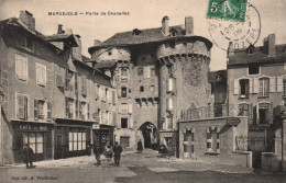 Marvejols - Place Et Porte De Chanelles - Café Du Midi - Marvejols