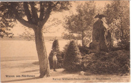 WAREN Müritz Kaiser Wilhelm Gedenkstein Propaganda Promenade Junge Im Matrosenlook Gelaufen 18.7.1922 - Waren (Mueritz)