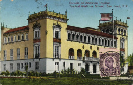 PC PUERTO RICO, SAN JUAN, TROPICAL MEDICINE SCHOOL, Vintage Postcard (b47298) - Puerto Rico