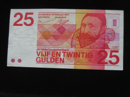 PAYS-BAS- 25 TVIJF EN TWINTIG 1971 - De Nederlandsche Bank    **** EN ACHAT IMMEDIAT **** - 25 Gulden