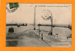 St-NAZAIRE - Panorama De La Nouvelle Entrée Du Port  - 1907 - - Saint Nazaire