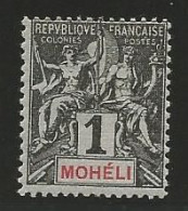 MOHELI N° 1 NEUF*  TRACE DE CHARNIERE / MH - Unused Stamps