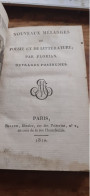 Nouveaux Mélanges De Poésie Et De Littérature Ouvrages Posthumes  DE FLORIAN Briand Libraire 1810 - Autori Francesi