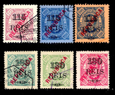 ! ! Lourenco Marques - 1914 D. Carlos Local Republica (Complete Set) - Af. 133 To To 138 - Used - Lourenco Marques