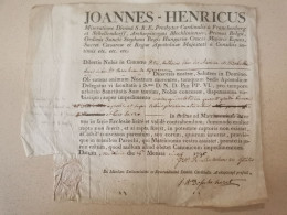 Lettre, Pape Pio VI , Joannes-Henricus - 1794-1814 (Französische Besatzung)