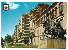 DETALLE DEL PASEO DE ZORRILLA Y FACHADA  DE LA ACADEMIA DE CABALLERIA.-  VALLADOLID.- ( ESPAÑA ) - Valladolid