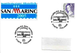 ITALIA ITALY - 2005 Partecipazione Poste Italiane Alle Manifestazioni Filateliche Di San Marino - 693 - Esposizioni Filateliche